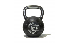 Гиря 24 кг с хромированной ручкой полиуретановая (CPU) Гиря 24 кг с хромированной ручкой полиуретановая (CPU)