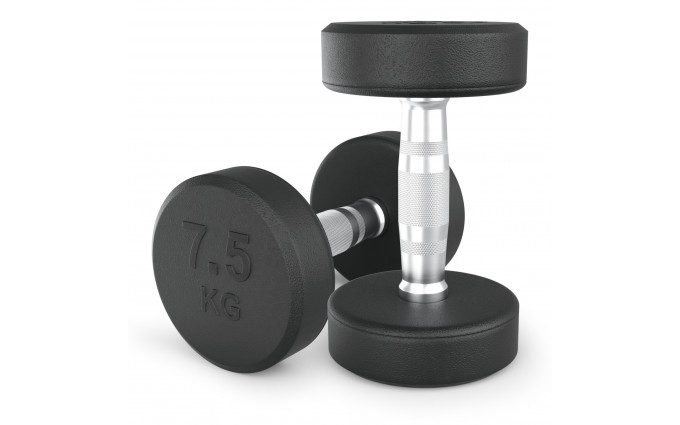 Гантель UNIX Fit PRO круглая обрезиненная 7,5 кг, 2 шт. Гантель UNIX Fit PRO круглая обрезиненная 7,5 кг, 2 шт.